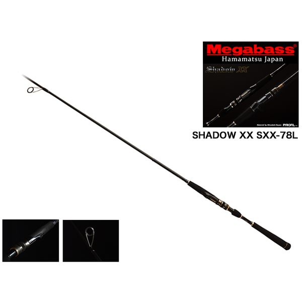 Megabass Silver Shadow XX SXX-78L 7'8" Spinning Rod. Line Max 10lb Lure Max 20g (2016)