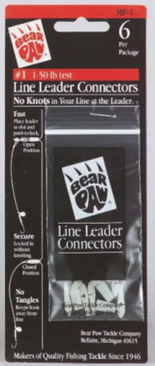 Bear Paw No Knots Line Leader Connectors - Gagnon Sporting Goods