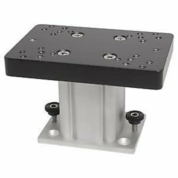 Cannon Aluminum Fixed Base Downrigger Pedestal 4"