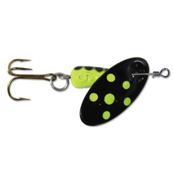 Panther Martin Size 6 1/4oz Black Chartreuse Spotted