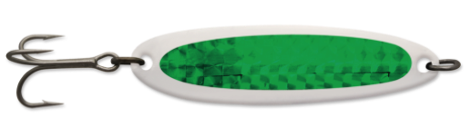 Luhr Jensen Krocodile 1oz Chrome/Green Prism-Lite - Gagnon Sporting Goods
