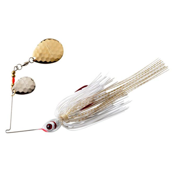 Booyah Tux N Tails 3/8oz Spinnerbait. White Gold