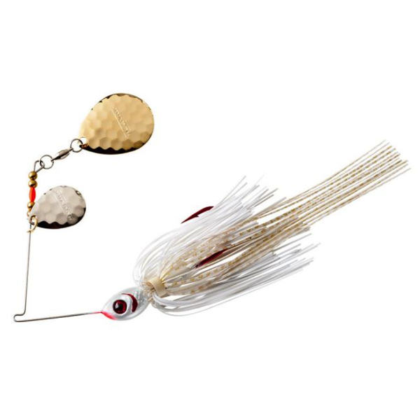 Booyah Tux N Tails 3/8oz Spinnerbait. White Gold
