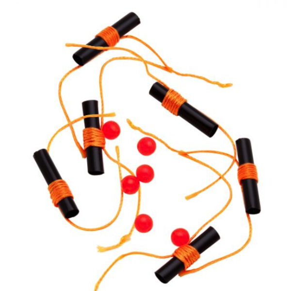 Thill Premium Bobber Stops. Orange 6-pk