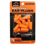 Walkers GWP-PLGCAN-OR 7 Pairs Neon Orange Foam Plug W/ Black Aluminum Carry Canister