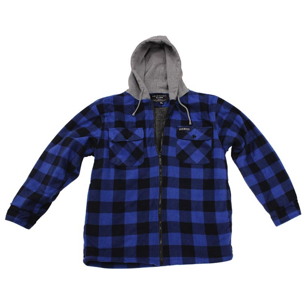 Backwoods Sherpa Lumberjack Jacket Blue