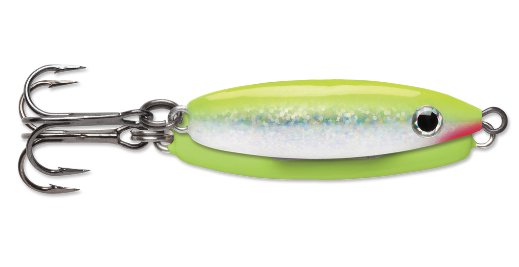 VMC Rattle Spoon 1/4oz Chartreuse Shiner - Gagnon Sporting Goods