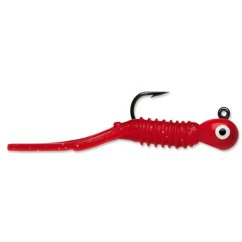 VMC Tungsten Nymph Jig 1/32oz Glow Red 2-pk