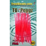 Troutbeads Peggz Pink 50-pk