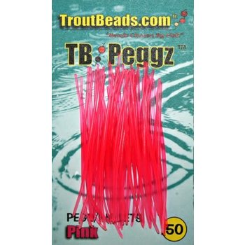Troutbeads Peggz Pink 50-pk