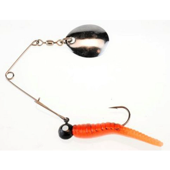 Johnson Johnson Beetle Spin 1/4oz Fire Orange Crawfish