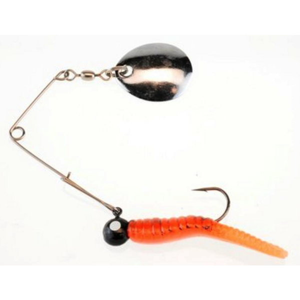 Johnson Beetle Spin 1/4oz Fire Orange Crawfish