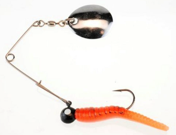 Johnson Johnson Beetle Spin 1/4oz Fire Orange Crawfish - Gagnon Sporting  Goods