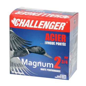 Challenger Ammo 50053 Magnum 5005 Shotshell 12 GA, 2-3/4 in, No. 3, 1-1/8 oz, 1450 fps, 25 Rnd per Box