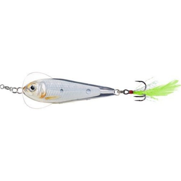 Live Target Flutter Shad Glow/Pearl 3/8oz