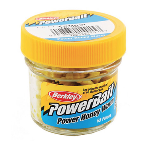 PowerBait Power Honey Worm Yellow 55-pk