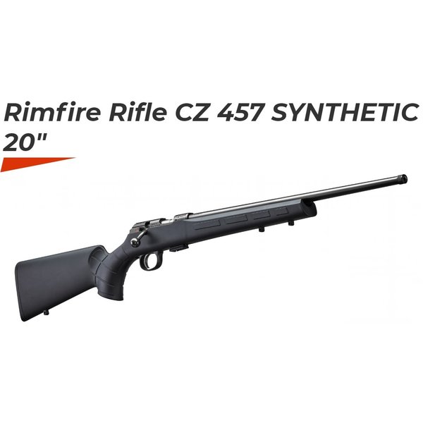 CZ 457 Synthetic 17 HMR 20" BBL Bolt Action Rifle Threaded