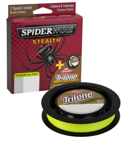 SpiderWire Stealth Trilene 100% Fluorocarbon Dual Spool