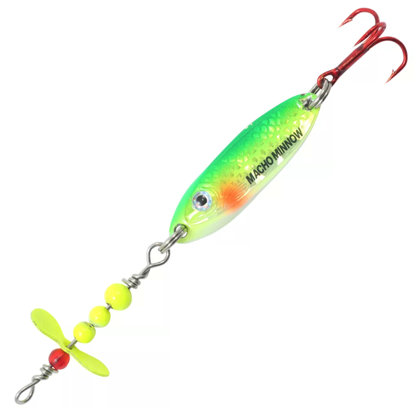 Northland Whistler Prop Spoon. Glo Perch 1/8oz