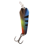 Custom Jigs&Spins Pro Series Slender Spoon. 1/8oz Nickel Electric Perch