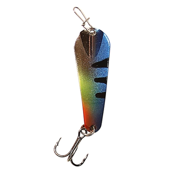 Custom Jigs&Spins Pro Series Slender Spoon. 1/8oz Nickel Electric Perch