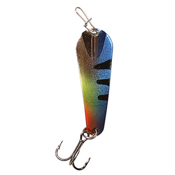 Custom Jigs&Spins Pro Series Slender Spoon. 1/8oz Nickel Electric Perch