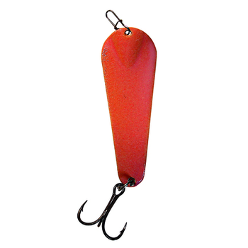 Custom Jigs&Spins Pro Glow Pro Series Slender Spoon. 1/4oz Nickel/Red Glow