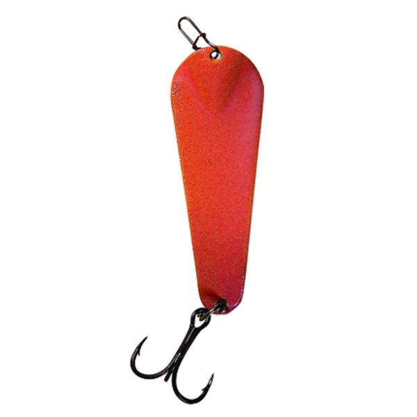 Custom Jigs&Spins Pro Glow Pro Series Slender Spoon. 1/4oz Nickel/Red Glow