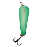 Custom Jigs&Spins Pro Glow Pro Series Slender Spoon. 1/4oz Nickel Green Glow Shadow