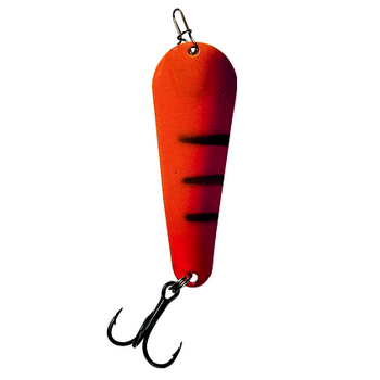 Custom Jigs&Spins Pro Glow Pro Series Slender Spoon. 1/4oz Gold Red Glow Purple Tiger