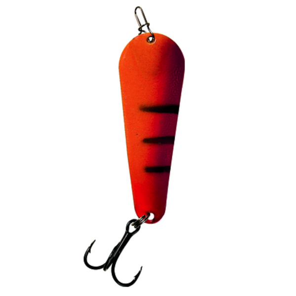 Custom Jigs&Spins Pro Glow Pro Series Slender Spoon. 1/4oz Gold Red Glow Purple Tiger