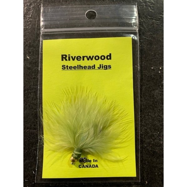 Riverwood Steelhead Jig Mini Marabou Olive