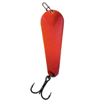 Custom Jigs&Spins Pro Glow Pro Series Slender Spoon. 5/16oz Red Glow Solid Gold