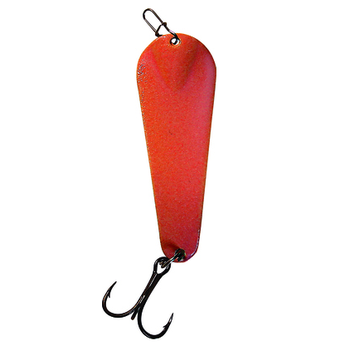 Custom Jigs&Spins Pro Glow Pro Series Slender Spoon. 5/16oz Red Glow Solid Gold