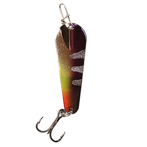 Custom Jigs&Spins Pro Series Slender Spoon. 5/16oz Nickel Purple Descent