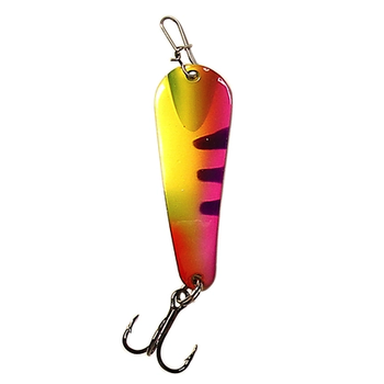 Custom Jigs&Spins Pro Series Slender Spoon. 1/8oz Nickel Purple Firetiger