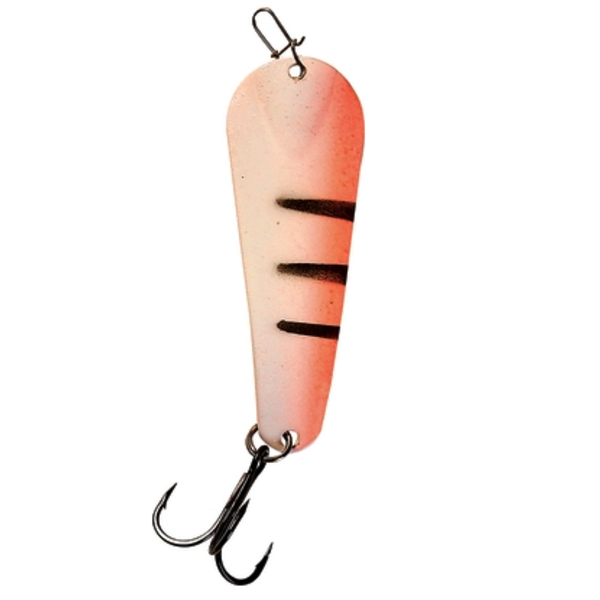 Custom Jigs&Spins Pro Glow Pro Series Slender Spoon. 1/8oz Green Glow Red Tiger Gold