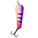 Custom Jigs&Spins Pro Glow Pro Series Slender Spoon. 5/16oz Green Glow Purple Tiger Gold