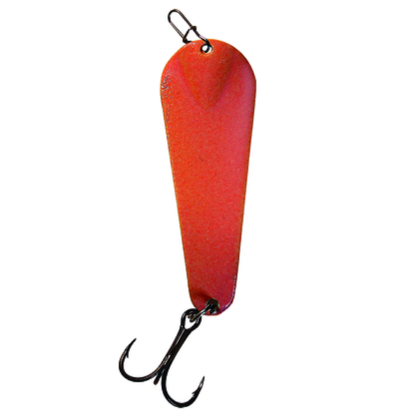 Custom Jigs&Spins Pro Glow Pro Series Slender Spoon. 5/16oz Red Glow Solid Gold