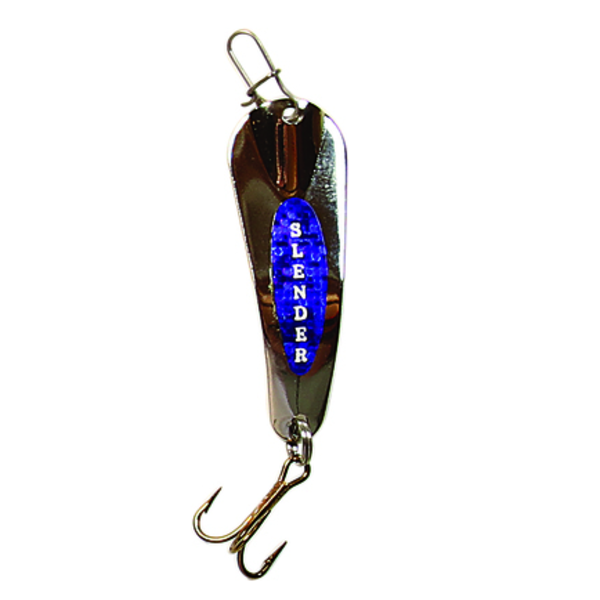 Custom Jigs&Spins Slender Spoon. 5/16oz Nickel Blue
