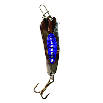 Custom Jigs&Spins Slender Spoon. 1/4oz Nickel Blue