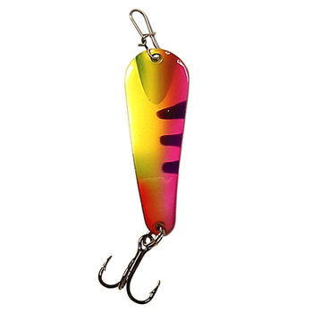 Custom Jigs&Spins Pro Series Slender Spoon. 5/16oz Nickel Purple Firetiger