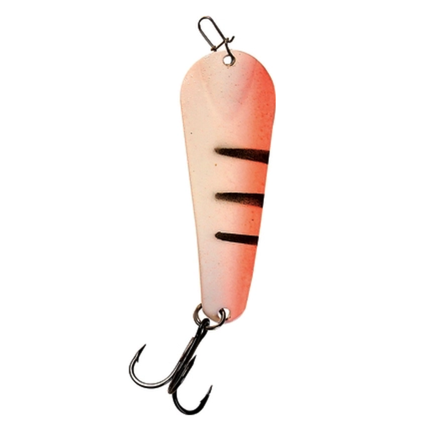 Custom Jigs&Spins Pro Glow Pro Series Slender Spoon. 5/16oz Green Glow Red Tiger Gold