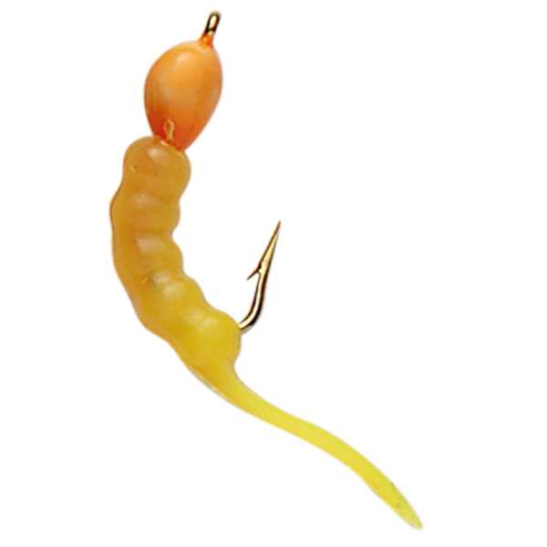 Custom Jigs&Spins Shrimpo Size 8 Candy Corn 2-pk