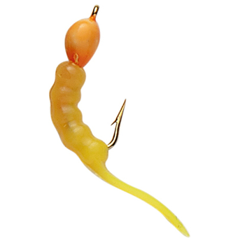 Custom Jigs&Spins Shrimpo Size 6 Candy Corn 2-pk