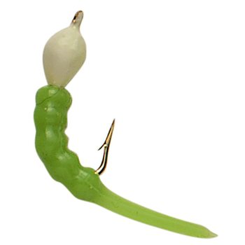 Custom Jigs&Spins Shrimpo Size 6 Lime Glow 2-pk