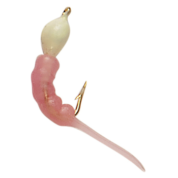 Custom Jigs&Spins Shrimpo Size 8 Pink Glow 2-pk