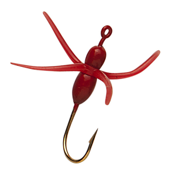 Custom Jigs&Spins Nuclear Ant Size 8 Blood Red 2-pk