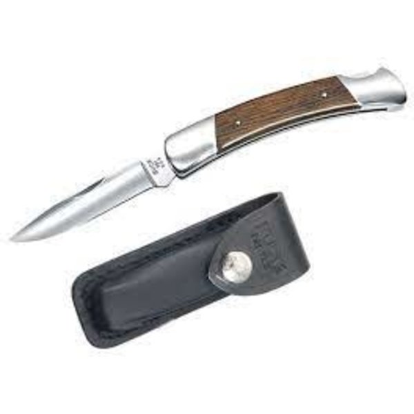 Buck Buck 501 Squire Folding Knife with Leather Sheath.