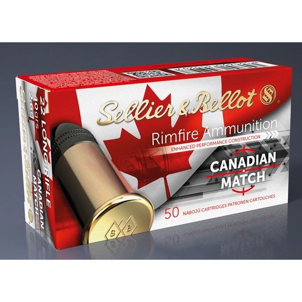 Sellier & Bellot 22 LR Canadian Match Standard Velocity Ammunition Box of 50